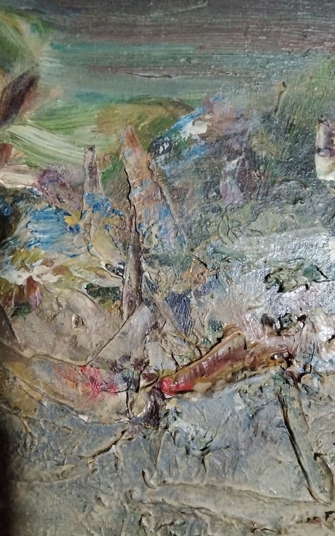 吉田民尚　伊豆の海　真作油彩4F1995年ぐらいに美術年鑑評価一号190万円