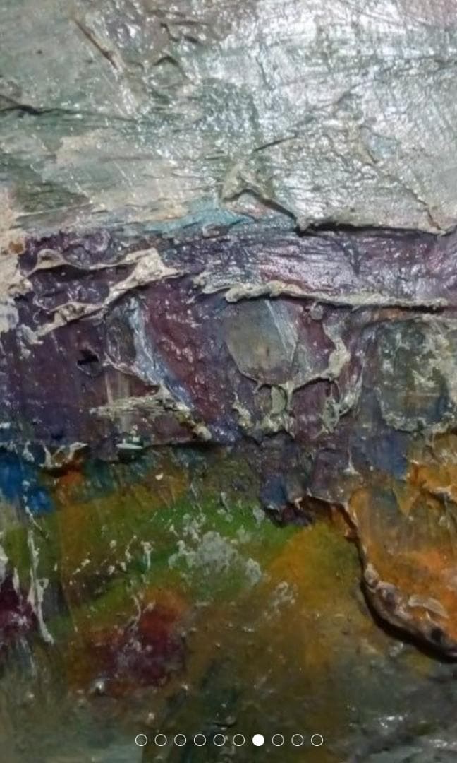 吉田民尚　伊豆の海　真作油彩4F1995年ぐらいに美術年鑑評価一号190万円