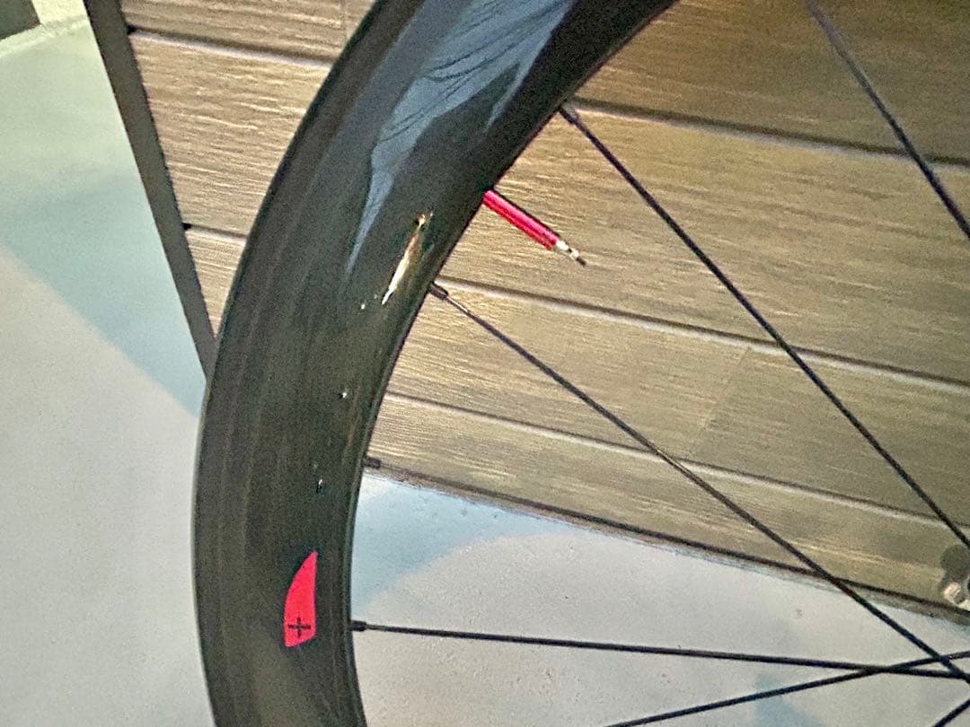 【カーボンホイール後輪】+チューブラータイヤ重量1.02kg