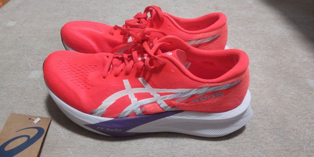 ASICS マジックスピード4 FLASHRED/WHITE 27.0