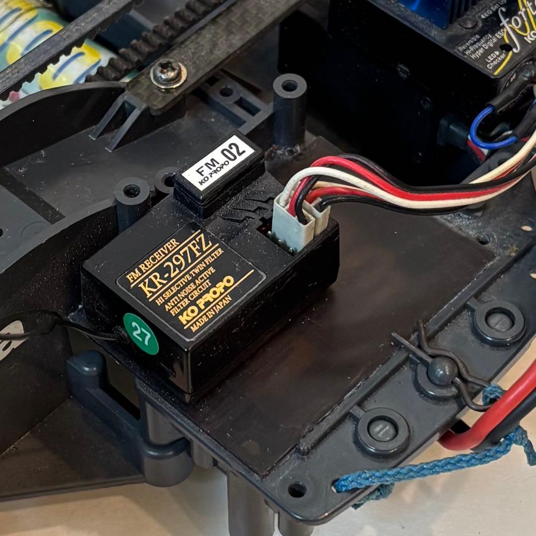 タミヤ TA03F ビンテージRCカーセット／動作確認済み・希少モーター付き