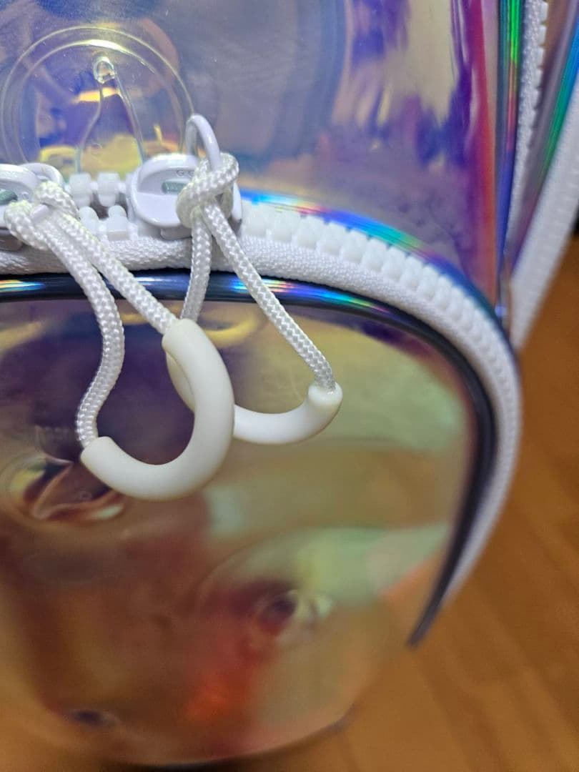 【新品未使用】本間ゴルフ非売品モデル オーロラスケルトン ホワイトキャディバッグ