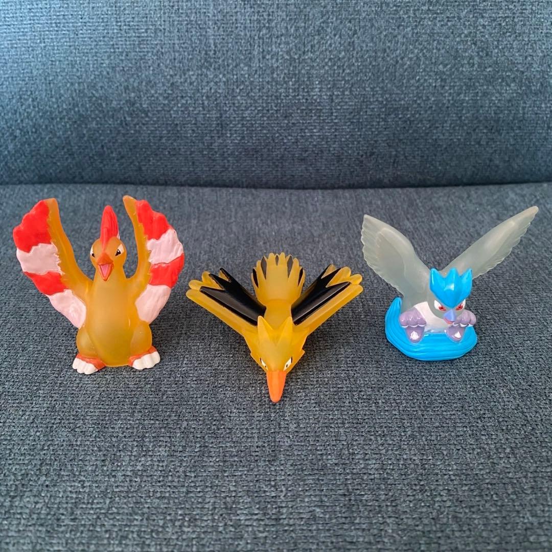 ポケモンキッズ クリア　ファイヤー　サンダー　フリーザー　セット 指人形