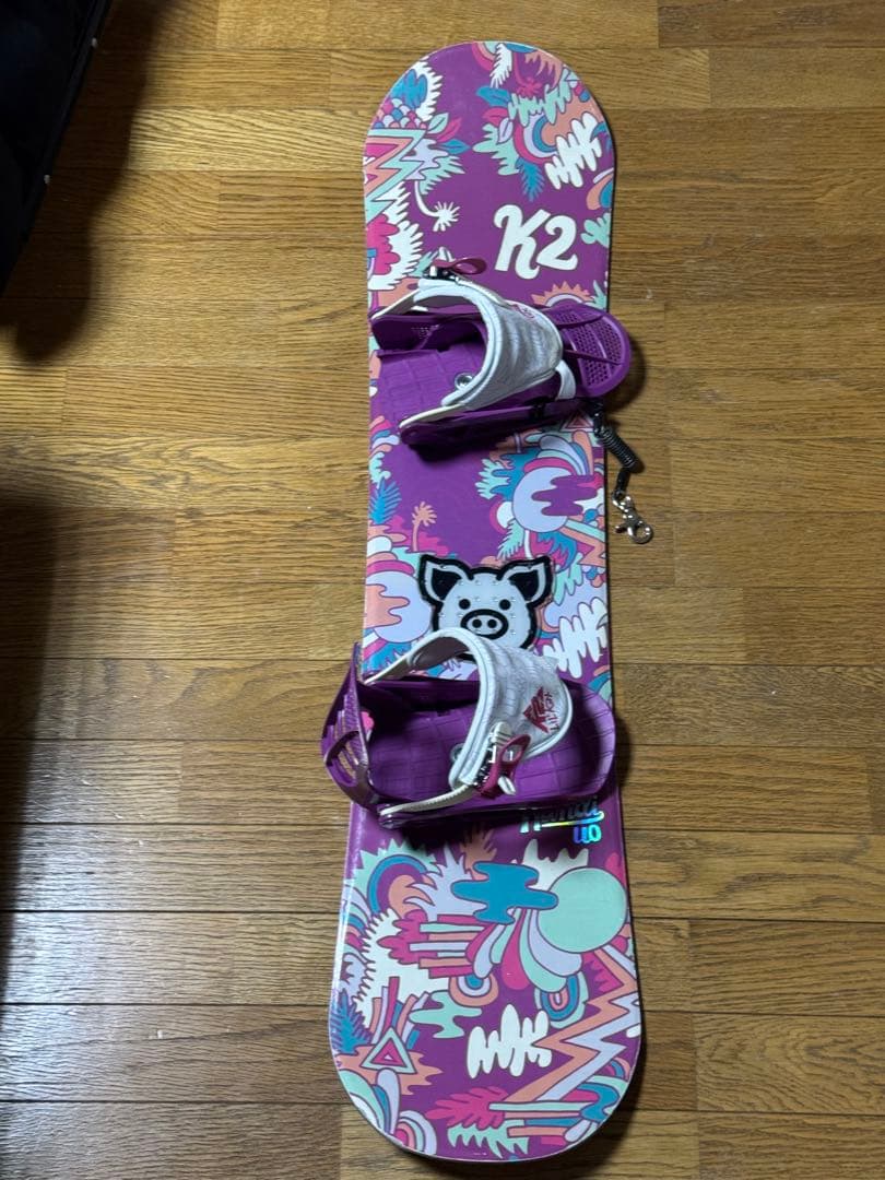 ケーツー キッズ スノーボード 板110cm 靴20cm バイン付き