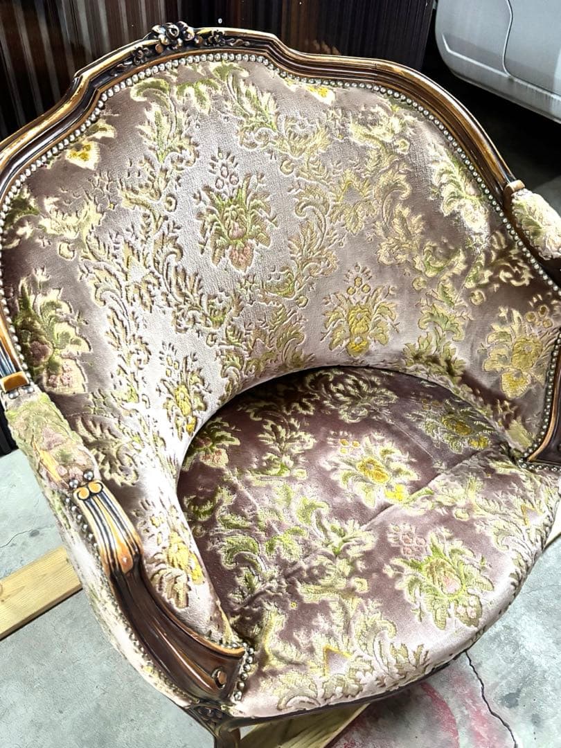 N2269 ドマーニ ルイXV 1人掛けソファ シングルソファ