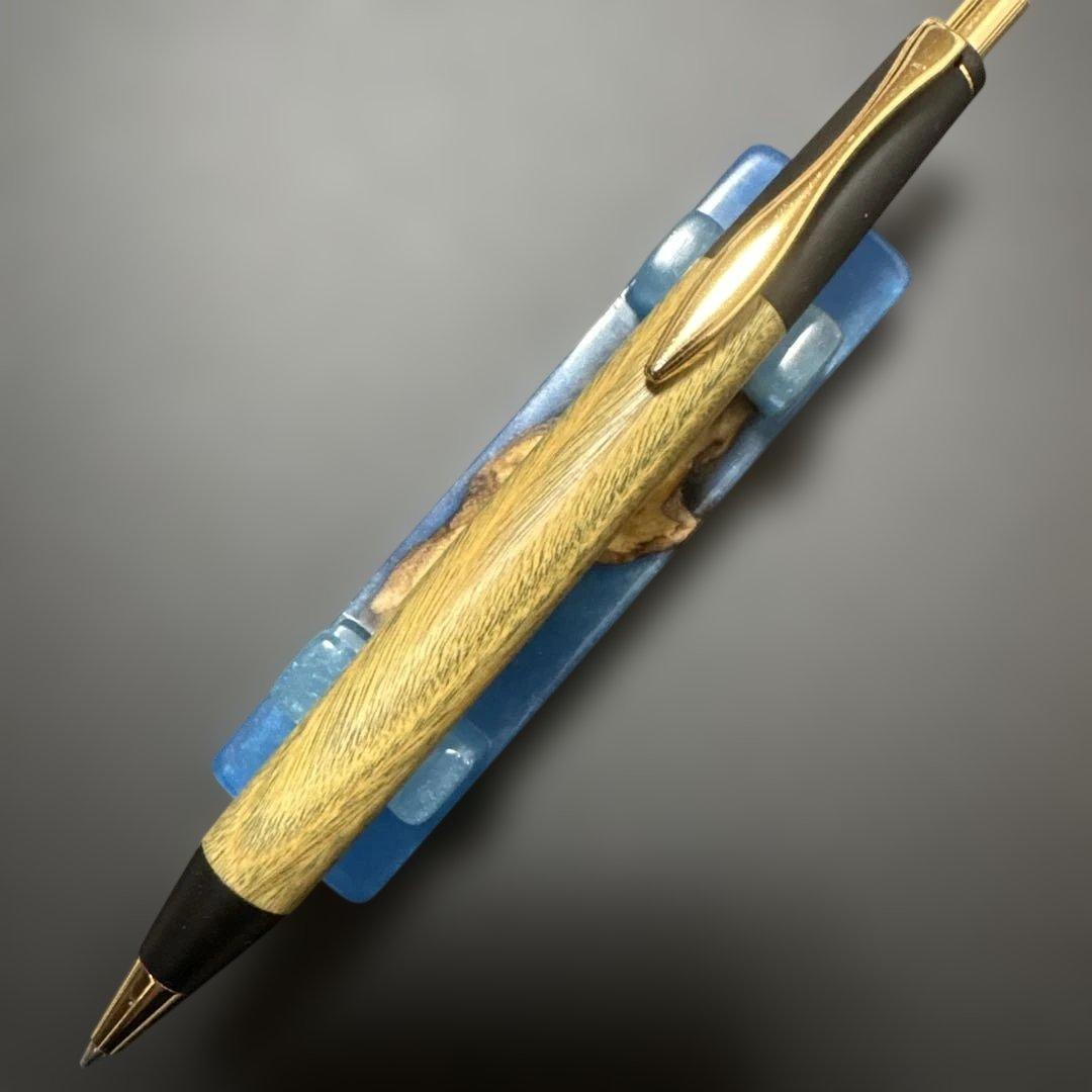 野原工芸似シャープペンシル　桑　箱あり