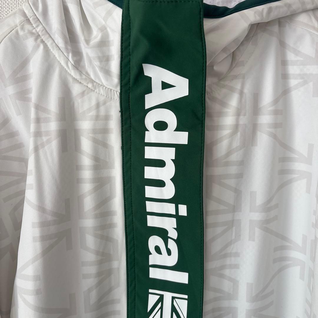 Admiral フード付きジャケット ホワイト/グリーン