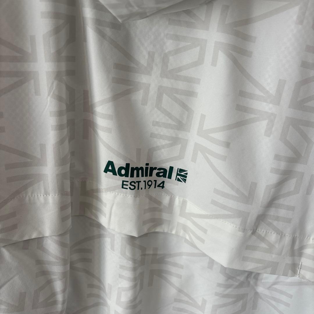 Admiral フード付きジャケット ホワイト/グリーン