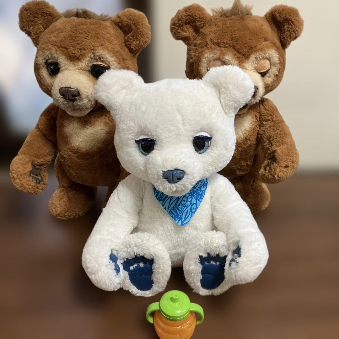 廃盤品 furReal ファーリアル こぐまのカビー 3体セット 電動ぬいぐるみ