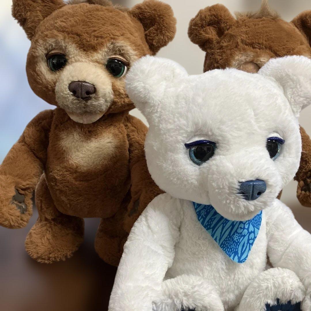 廃盤品 furReal ファーリアル こぐまのカビー 3体セット 電動ぬいぐるみ