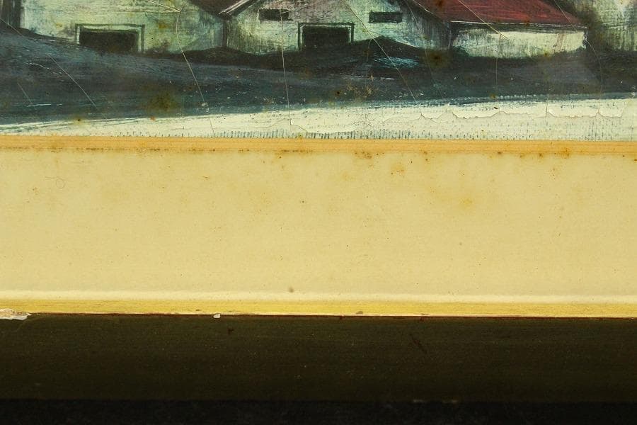 堀内康司 油絵 風景 額装(ZE730)