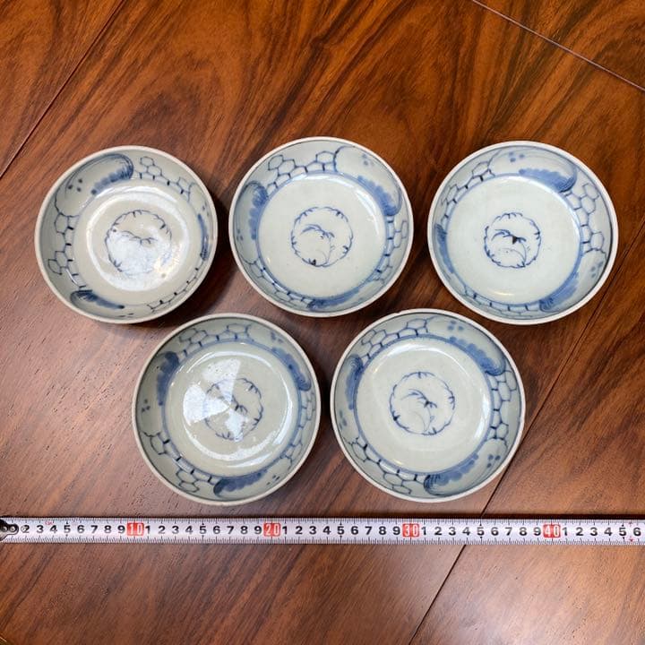 古伊万里染付四寸取皿5枚セット