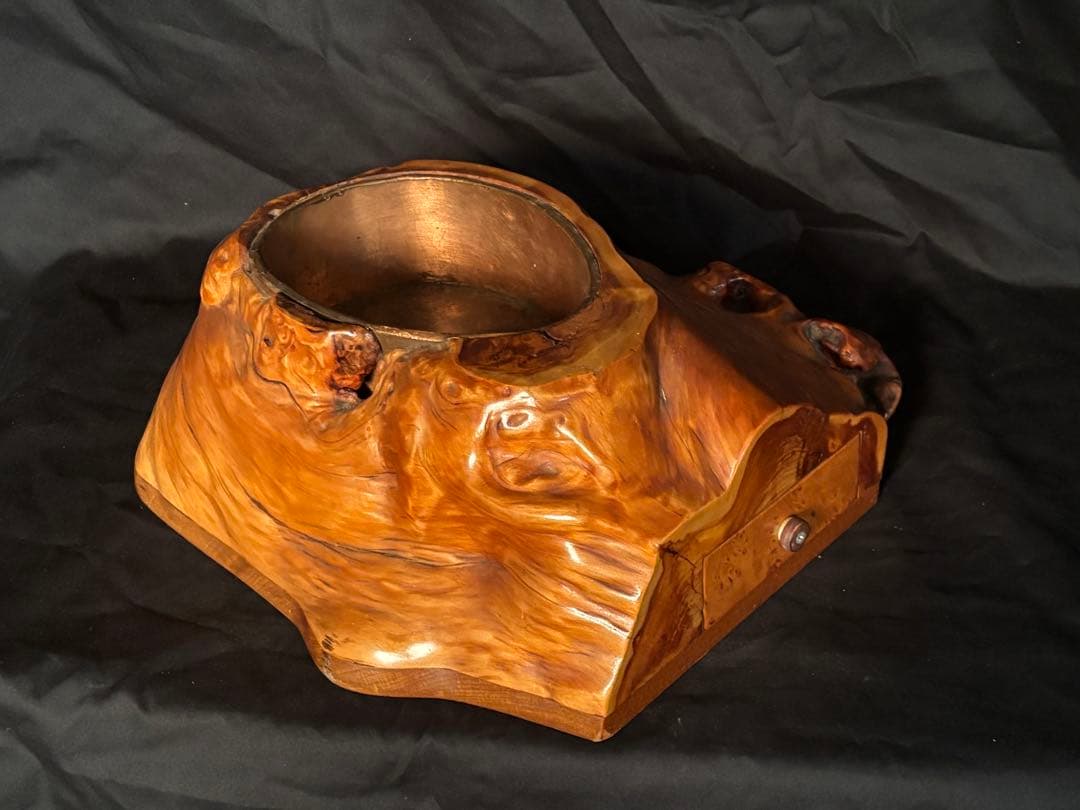 天然木製手火鉢 自然木