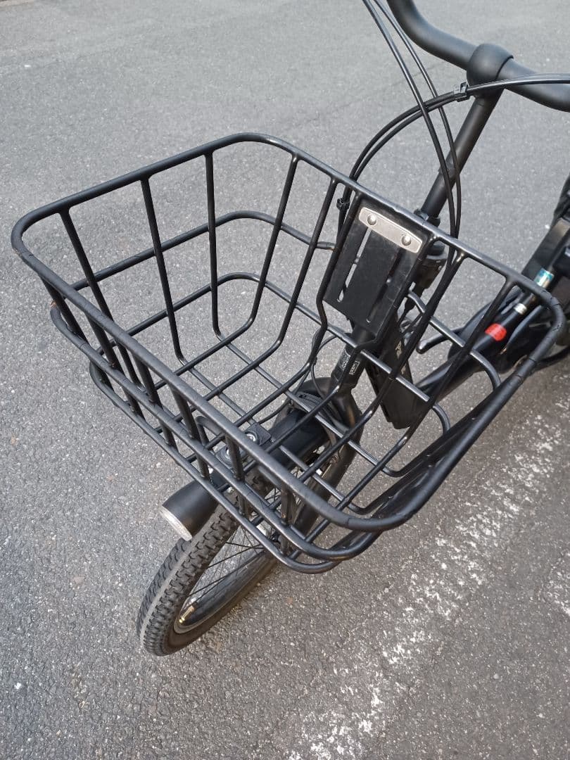 幼稚園保育園の送り迎えに！パナソニック電動　後ろシート純正レインカバー付き！