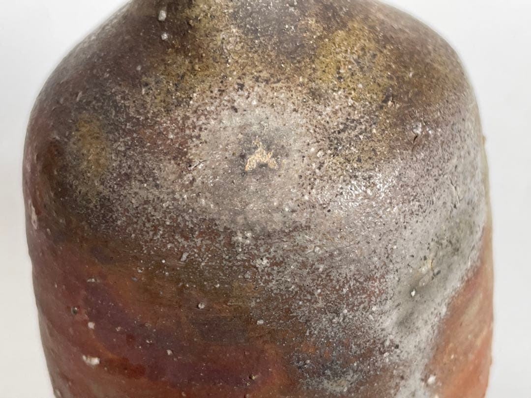 陶芸家　作家物　金重愫　備前　徳利　窯変　とくり　共箱　金重素山