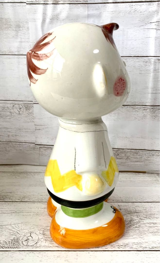 スヌーピー　Determined イタリアンバンク チャーリーブラウン　貯金箱