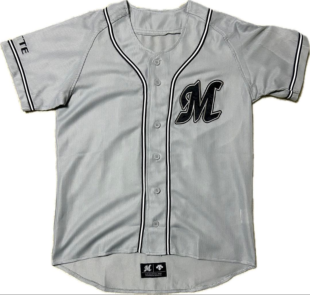 千葉ロッテマリーンズ　ビジターサードユニフォーム　グレー　ネオクラシック　M