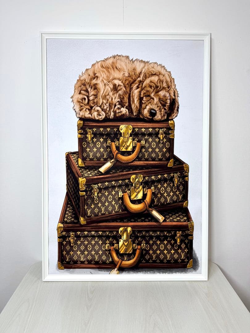 No.235特大サイズ　フレーム付きキャンバスアート　ブランドアートポスター