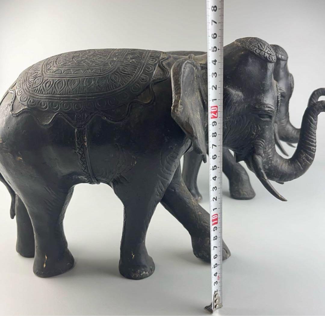 象 ぞう 置物 古美術 約9.9kg、9kg 金属 銅製 置物