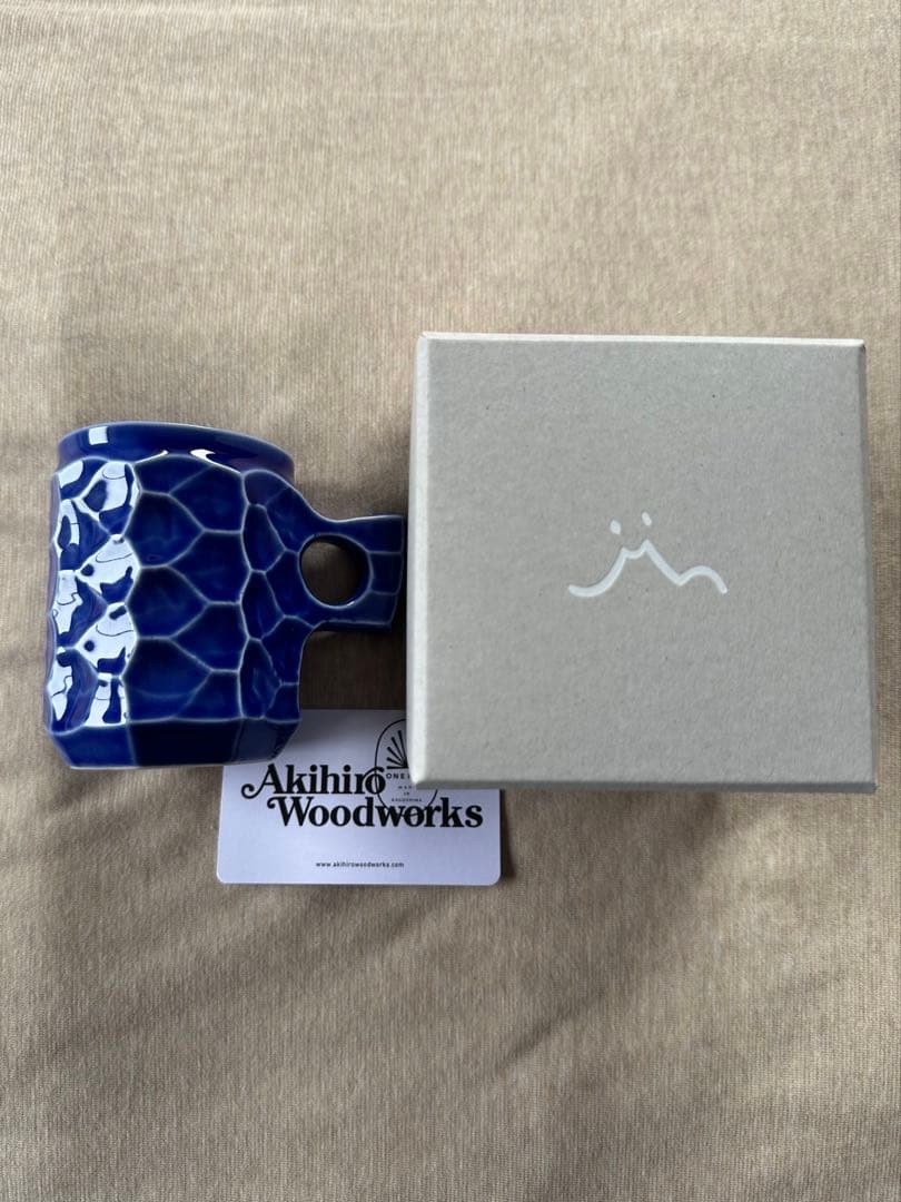 L新品 AKIHIRO WOODWORKS JINCUP セラミック ブルー