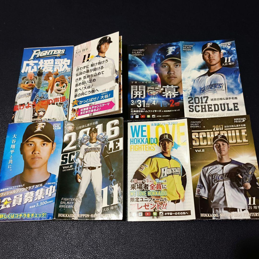 大谷翔平選手 日本ハムファイターズ 試合日程＆選手名鑑 ミニ冊子