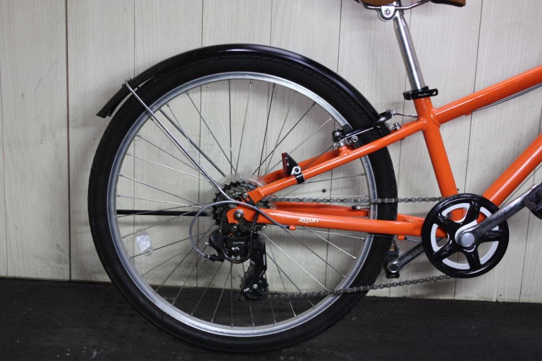 コーダーブルーム asson24 アルミ シマノ6速 24インチ オレンジ