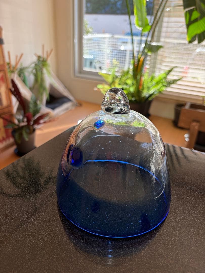 琉球ガラス 稲嶺盛吉 フードカバー 蚊帳 オトーリグラス