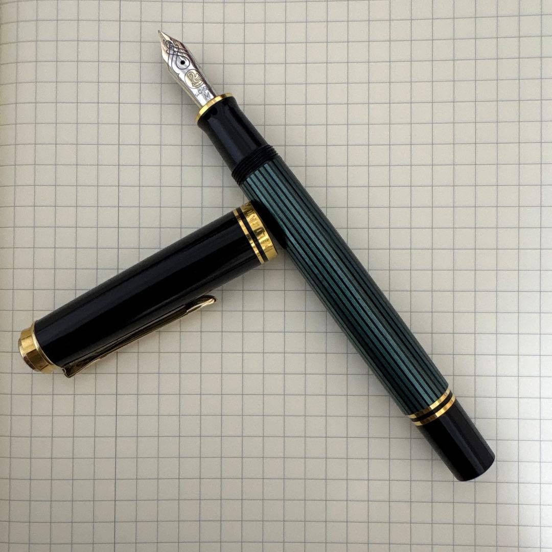 スーベレーンM600 緑縞　三角研ぎF