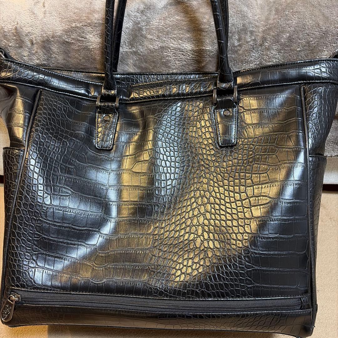 ダンスウィズドラゴン❣️黒 クロコダイル風 ゴルフバッグ4万円が
