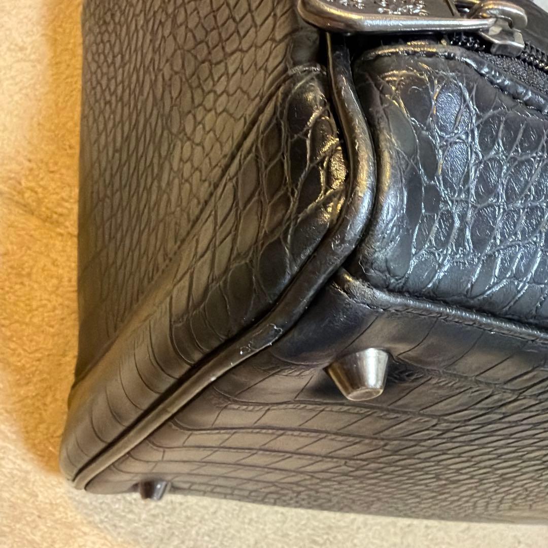 ダンスウィズドラゴン❣️黒 クロコダイル風 ゴルフバッグ4万円が