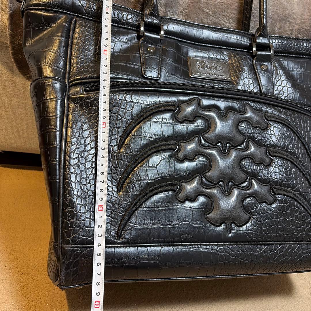 ダンスウィズドラゴン❣️黒 クロコダイル風 ゴルフバッグ4万円が