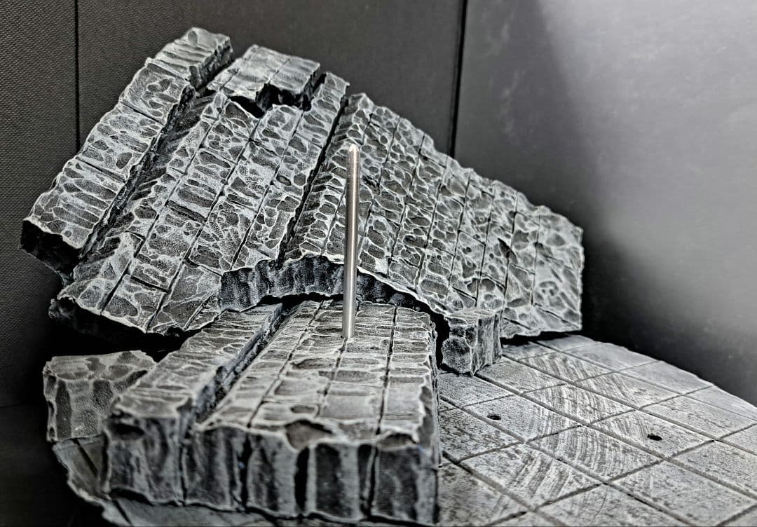 モンハン　リオレウス希少種&リオレイア希少種　フィギュア　+　ジオラマ台座②