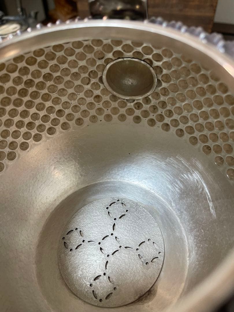 銀瓶　純銀　あられ　木箱付き　652g 骨董古美術