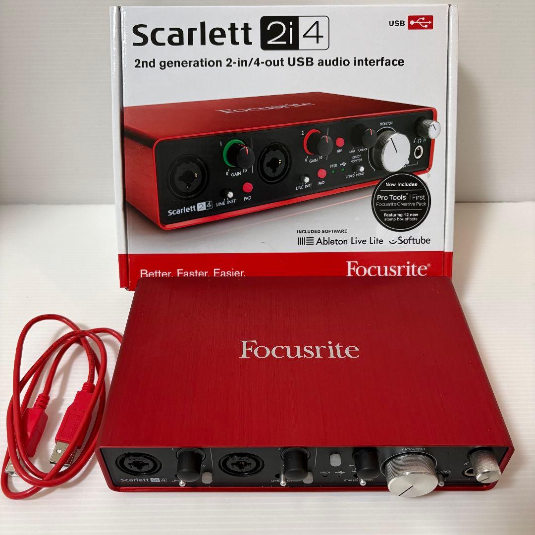 状態良好FOCUSRITE Scarlett 2i4 オーディオインターフェース