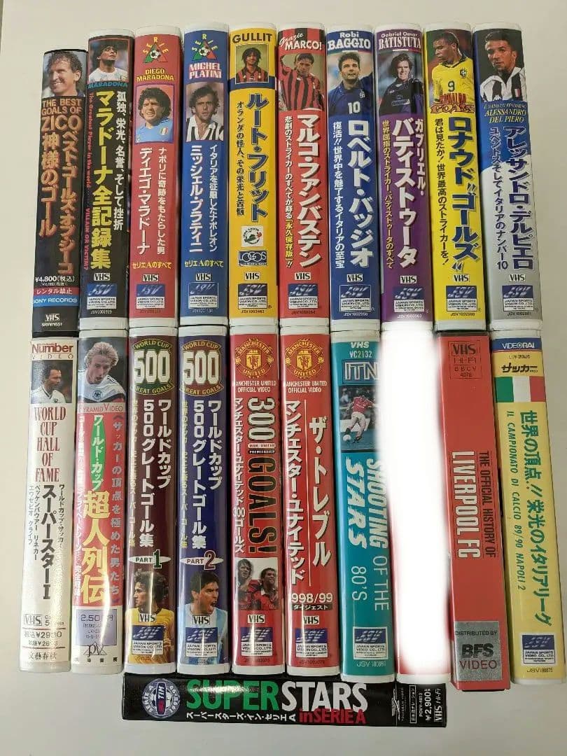 サッカービデオ　VHS　２０本セット