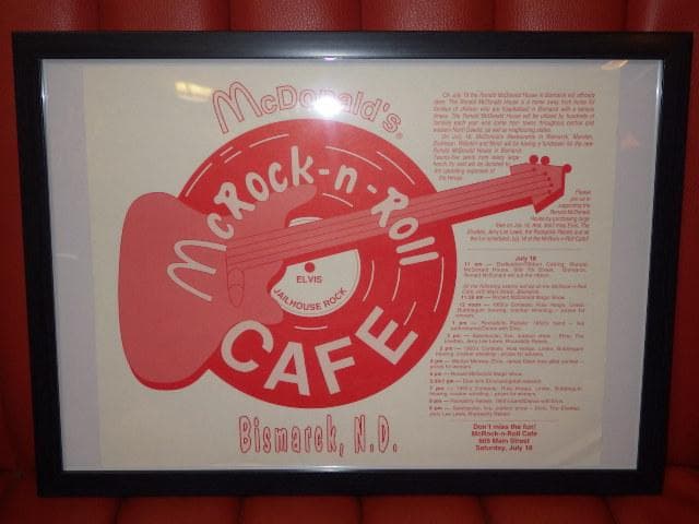 マクドナルド★ポスター★34★ビンテージ★McRock-n-Roll CAFE