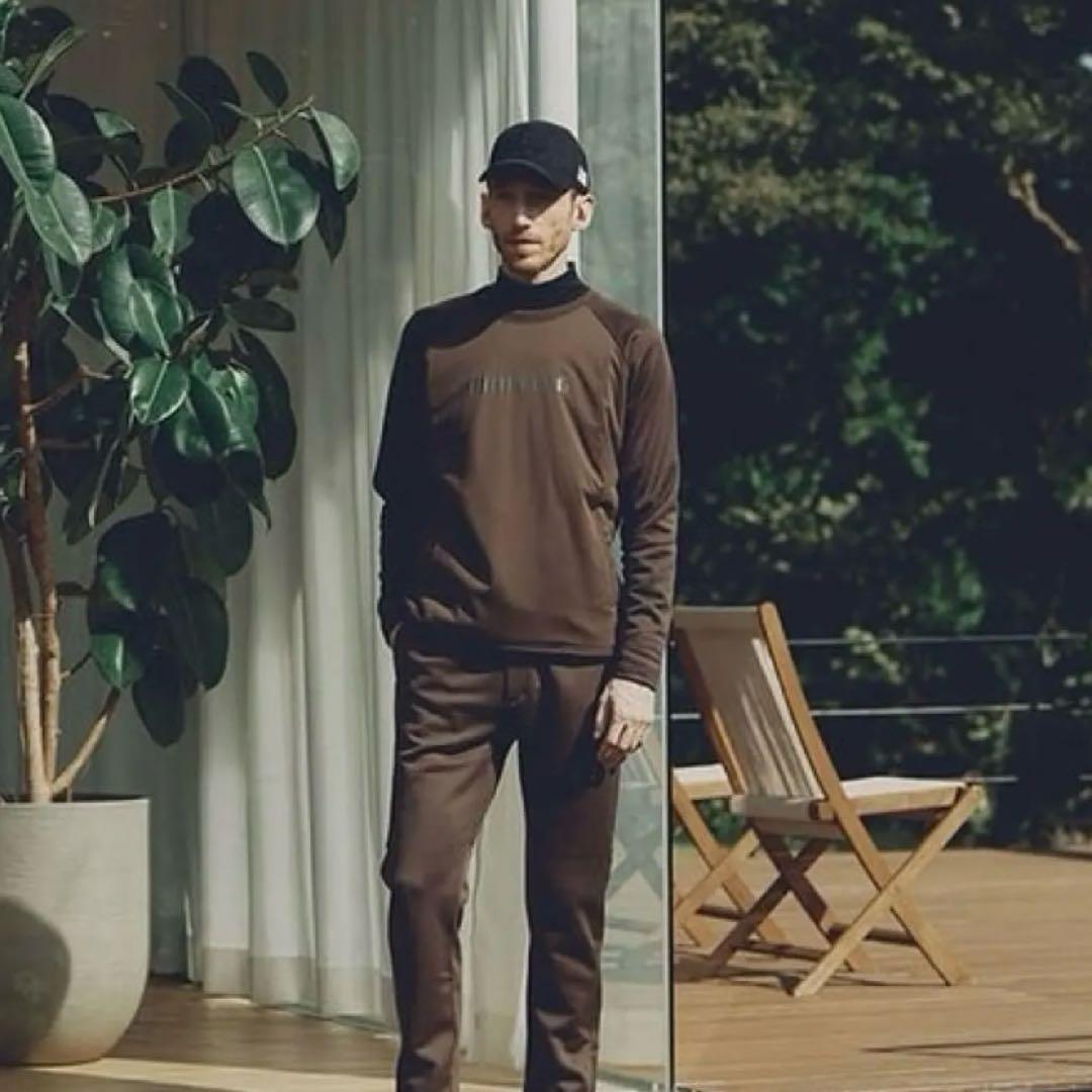 新品 BRIEFING POLARTEC CREWNECK ブラウンXL