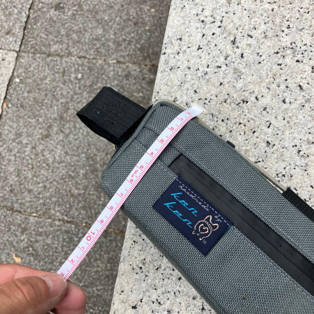 ハンドメイドフレームバッグ　コーデュラ1000 グレー　46cm