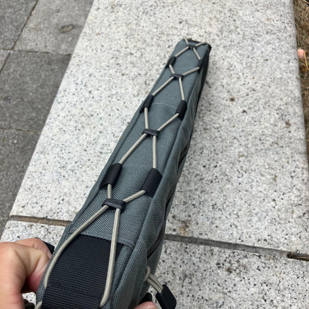 ハンドメイドフレームバッグ　コーデュラ1000 グレー　46cm