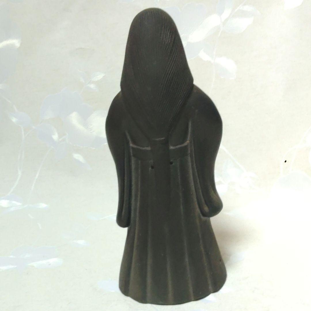 お福さん お福人形　瓦製　時代物　置物　アンティーク　ア21