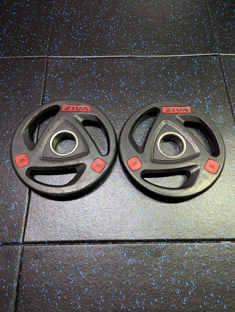 ZIVA　ラバープレート　オリンピック　50mm　5kg　IVANKO　BULL