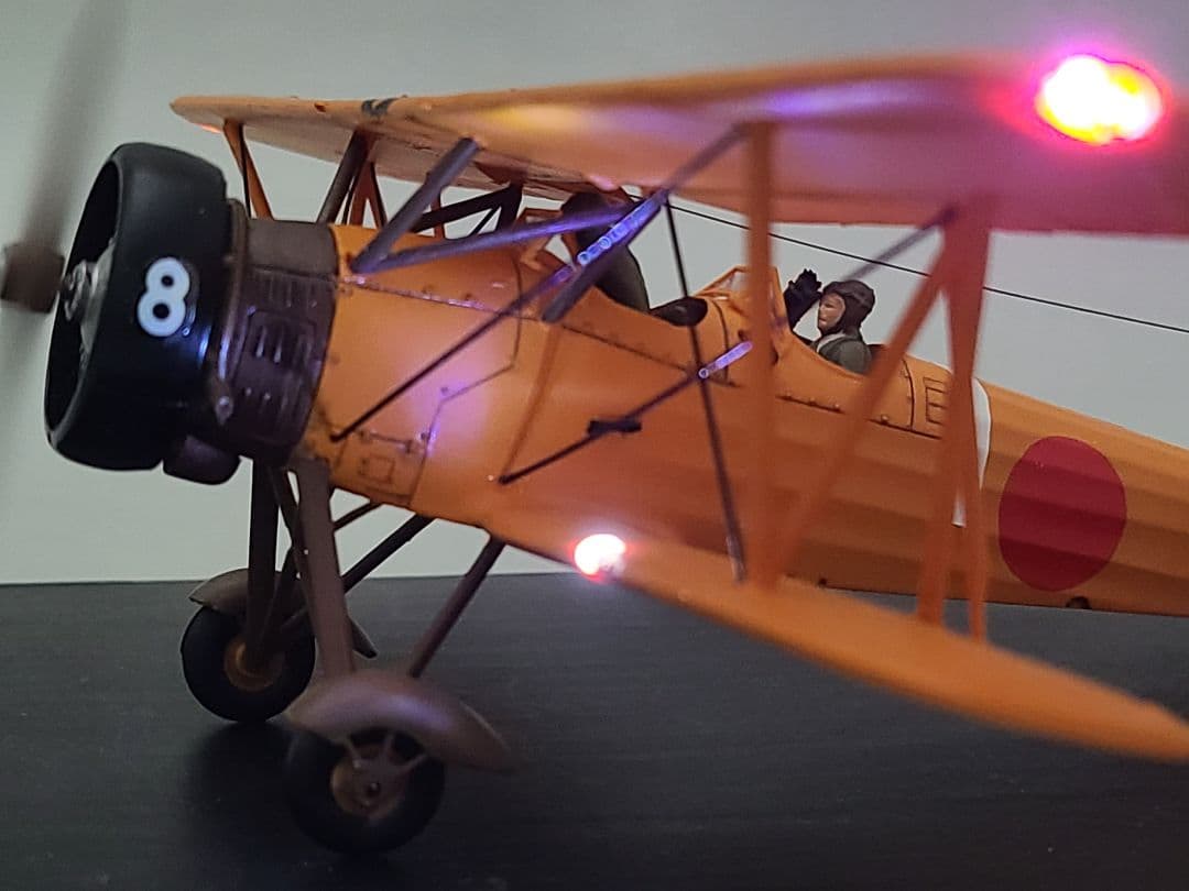 tomoya 九五式中間練習機(赤とんぼ)大刀洗リアルモーターライズ完成品