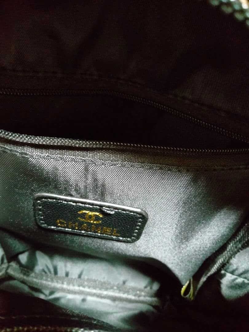 シャネル キルティング リュック バックパック ブラック　ノベルティー