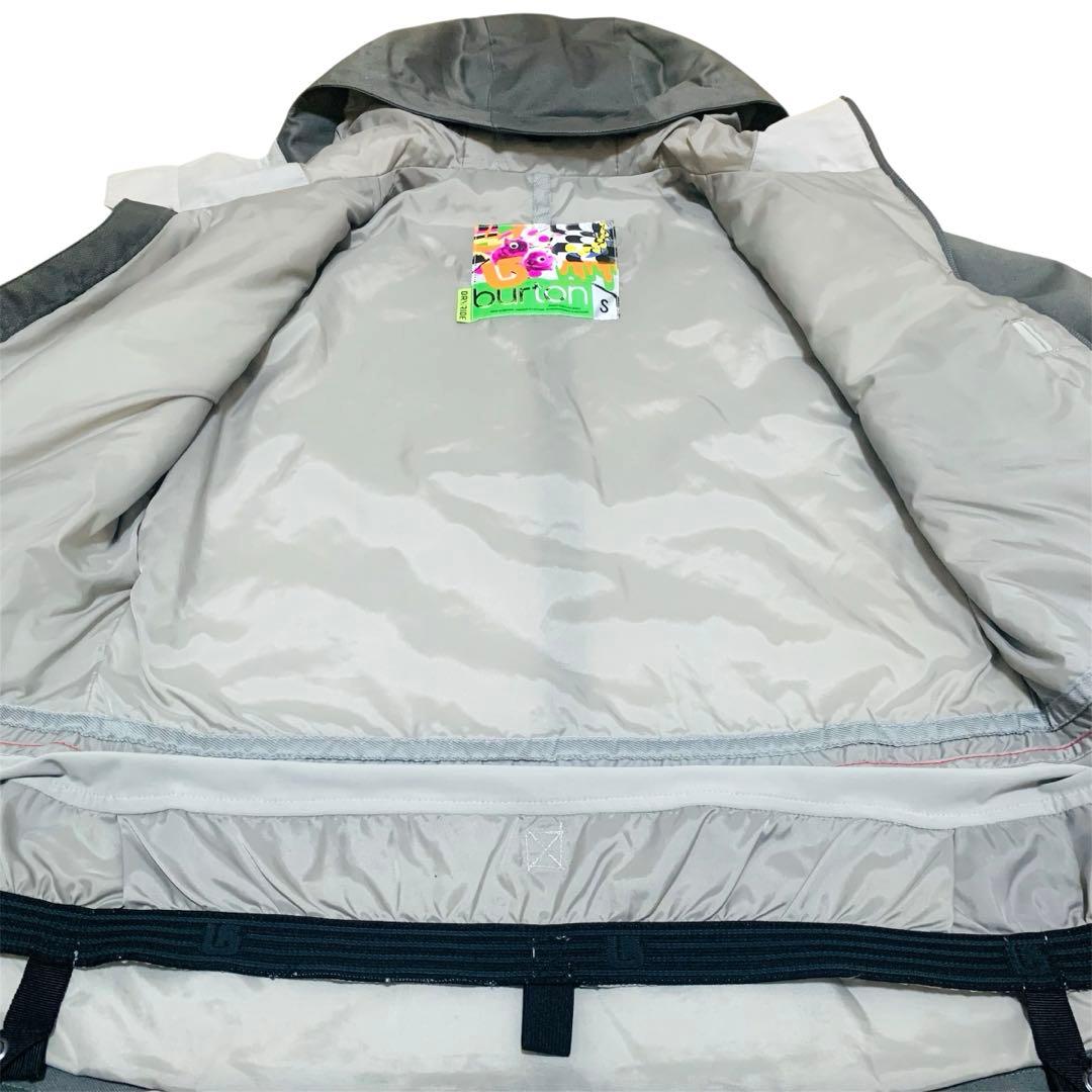 BURTON スノボウェア ジャケット グレー レディース スキーウェア フード