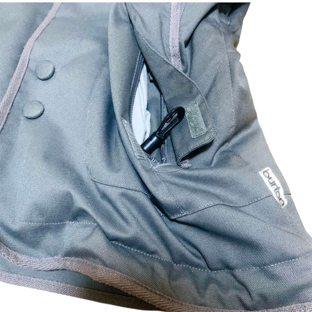 BURTON スノボウェア ジャケット グレー レディース スキーウェア フード
