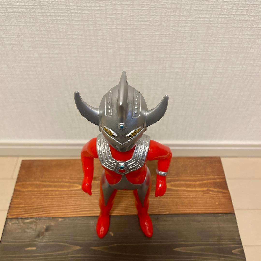 ブルマァク　ウルトラマンタロウ　マスク取れ　シルバー　ソフビ