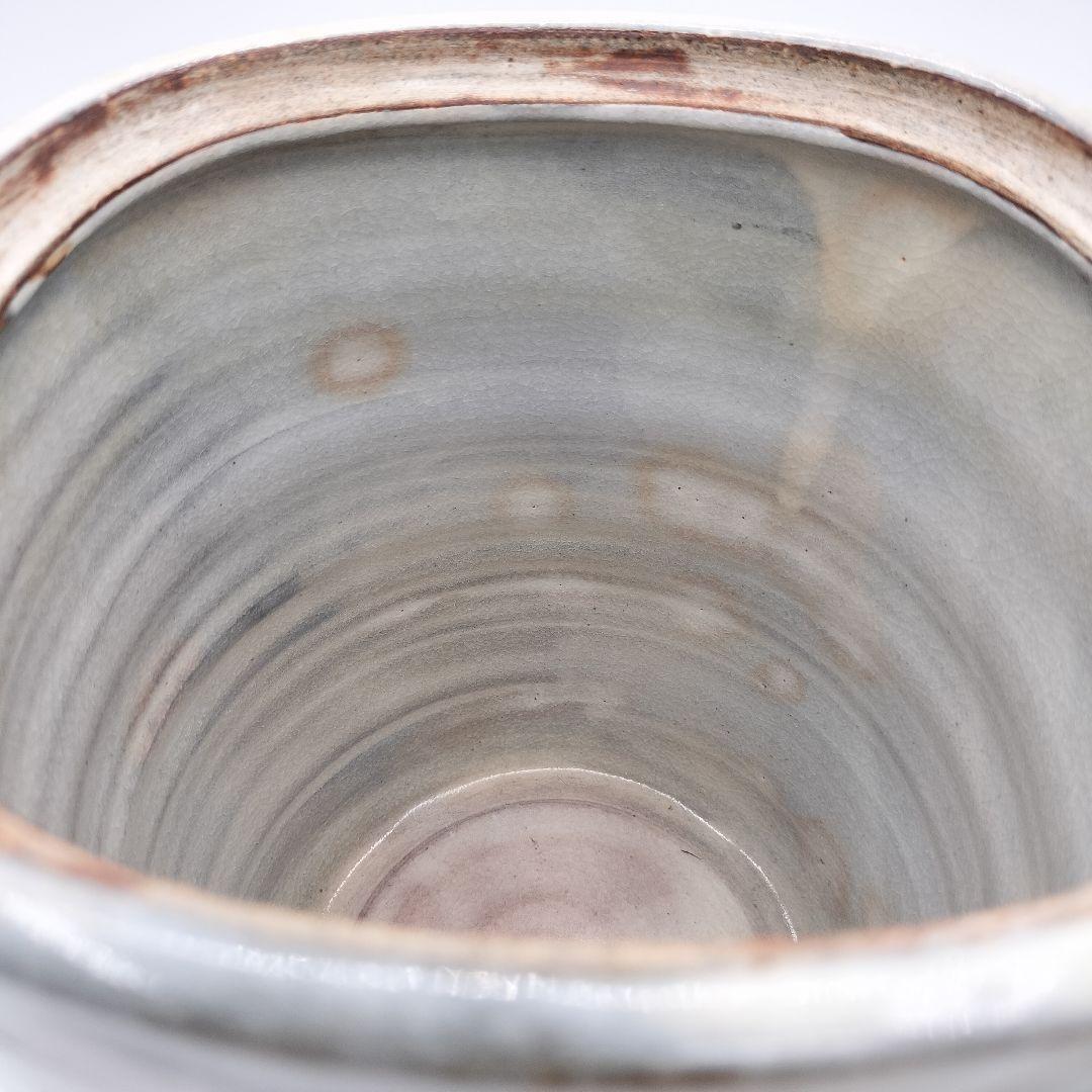 a194 水指　萩焼　田原　陶兵衛　替蓋付　塗蓋　茶道具　茶道　古物