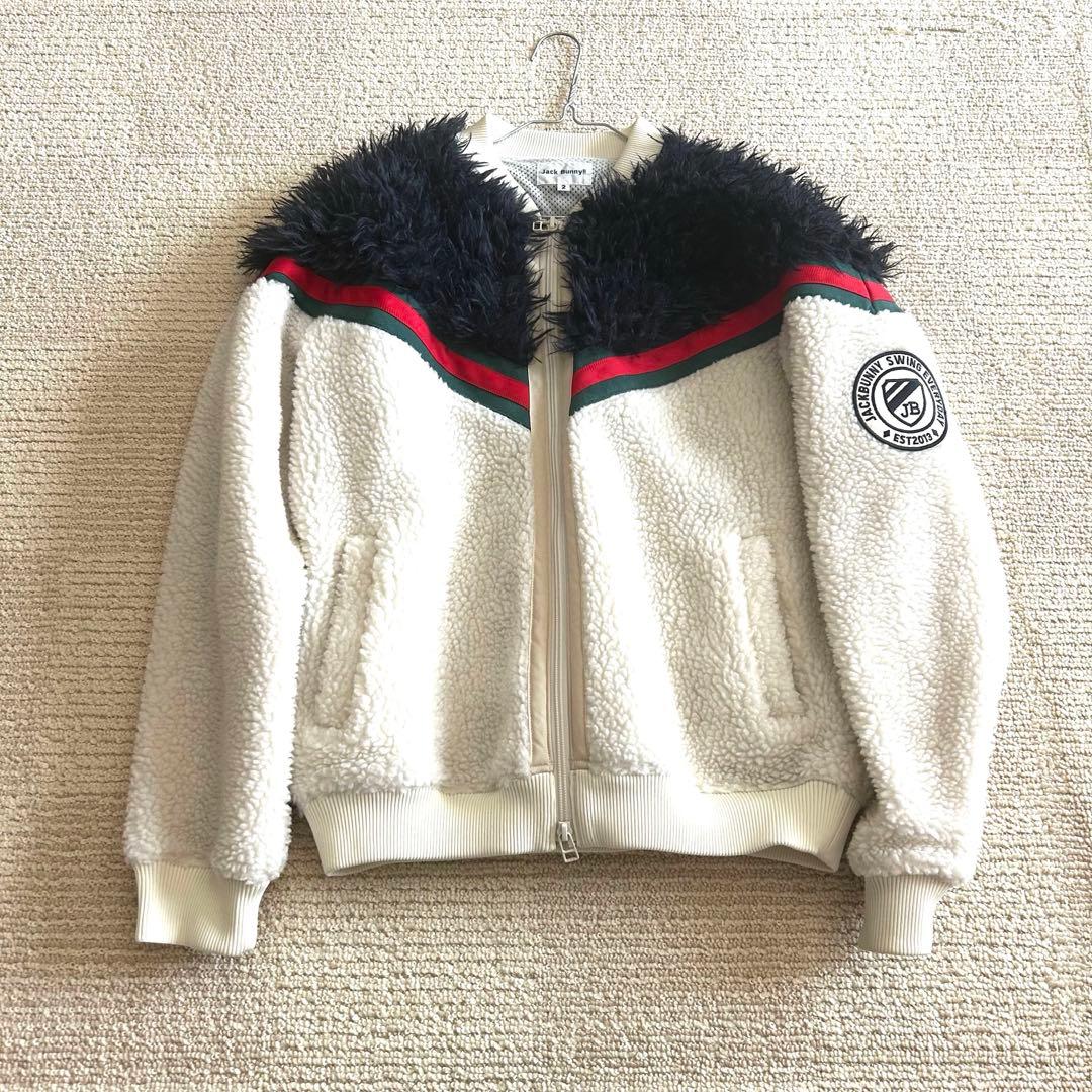 ジャックバニー　JACK BUNNY ダブルジップ ボアフリースジャケット