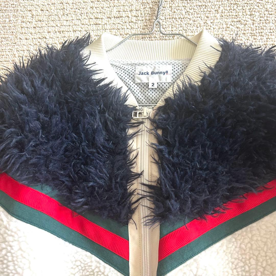 ジャックバニー　JACK BUNNY ダブルジップ ボアフリースジャケット