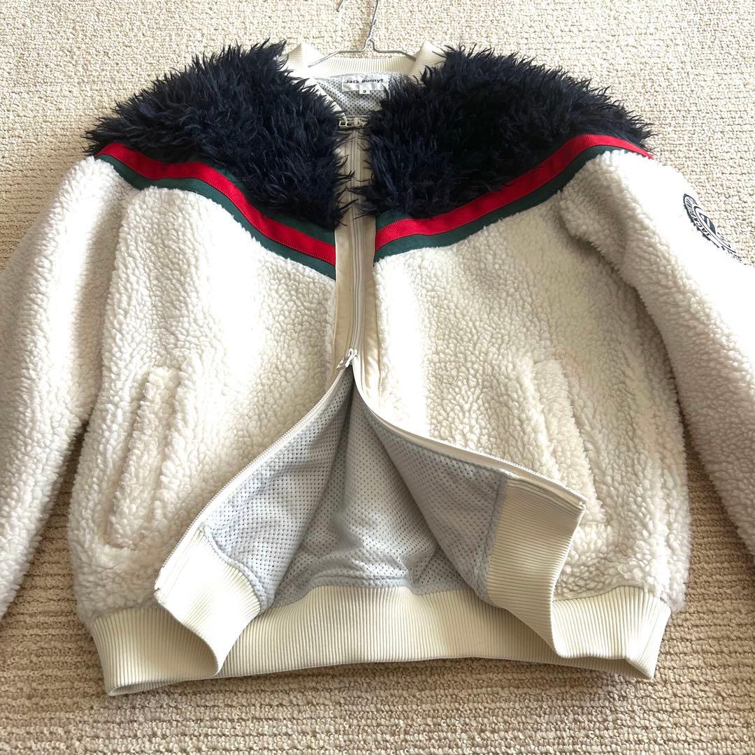 ジャックバニー　JACK BUNNY ダブルジップ ボアフリースジャケット